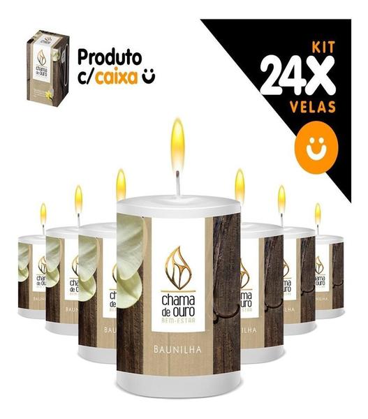 Imagem de Kit 24x Vela Aromática Vela Perfumada 60g - Baunilha Vanilla