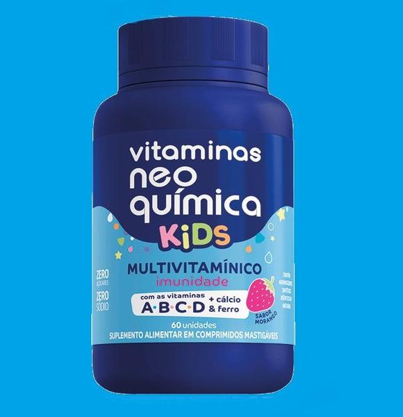 Imagem de Kit  24x Vitaminas Kids Morango C/60 Cápsulas - Neo Quimica