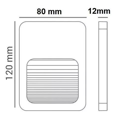 Imagem de kit 25 Balizador Led Slim 4w 3000k Bivolt Parede Escada Muro Branco