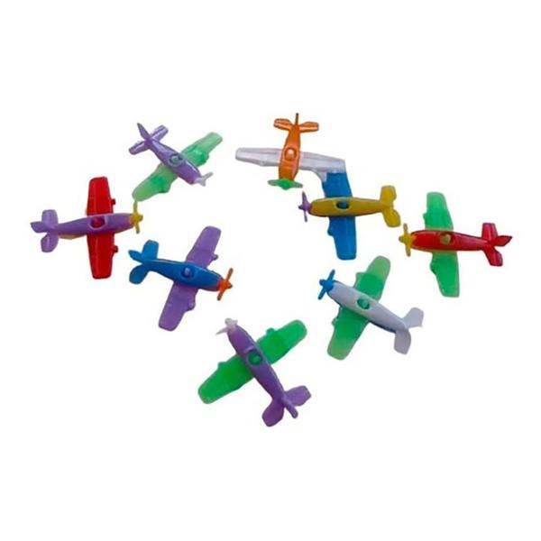 Imagem de Kit 25 Brinquedo Mini Avião Aviãozinho Plástico Colorido