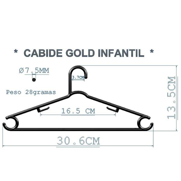 Imagem de Kit 25 Cabide Luxo cabide infantil pendurar Vestido Calça