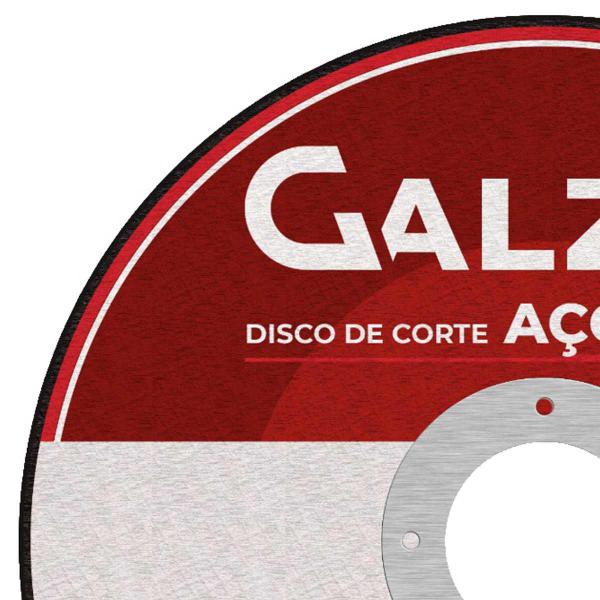 Imagem de Kit 25 Disco de corte fino Aço/Inox 4.1/2 - Galzer