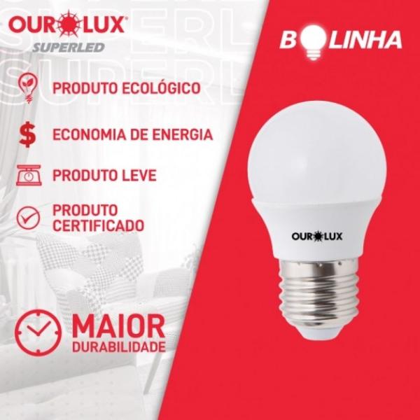 Imagem de Kit 25 lampada bolinha led 4w e27 bivolt 2700k luz quente