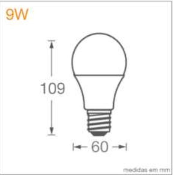 Kit 25 Lampadas Led Cla60 9W 4000K 806Lm Biv E27 - Ledvance Imagem de Kit 25 Lampadas Led Cla60 9W 4000K 806Lm Biv E27 - Ledvance