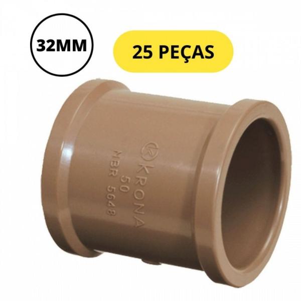 Imagem de Kit 25 luva soldavel agua fria 32mm krona 0437