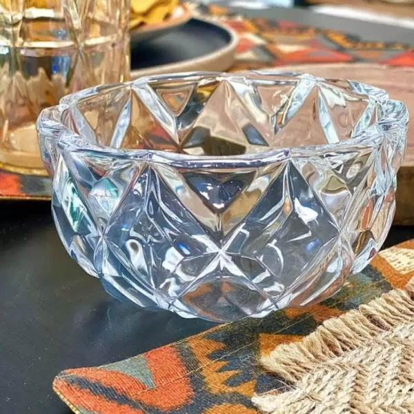 Imagem de Kit 25 Molheiras de Cristal Diamond Lyor 270ml de Mesa para Restaurantes Hotéis Bowl Decorativo