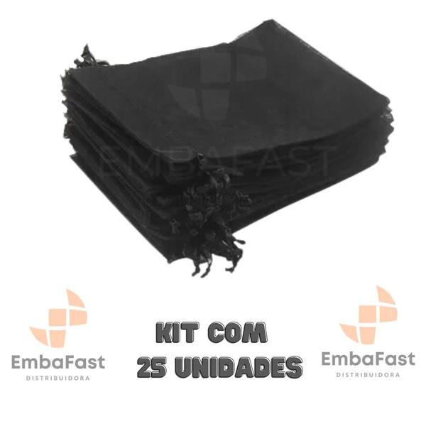 Imagem de Kit 25 Sacos Organza Grande 30x40 Cores Saquinho Tule Voil Embalagem Roupa Sapato Tecido Festa