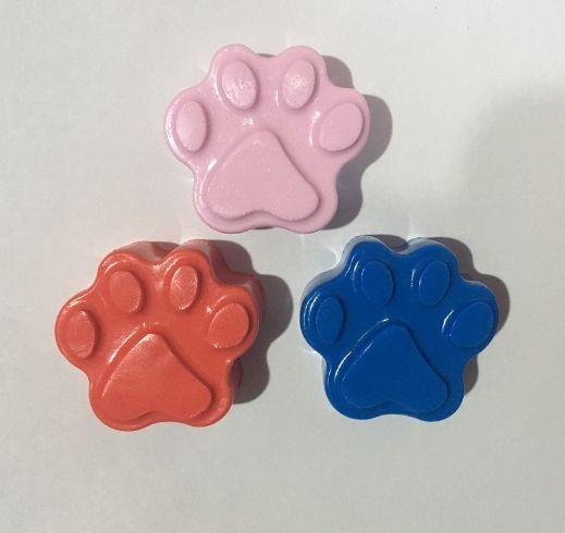 Imagem de KIT 25 UNIDADES DE SABONETE PATINHA DE CACHORRO - PERFUMADO - 3 cm