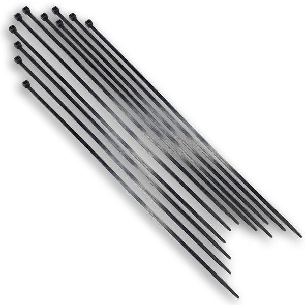 Imagem de Kit 250 Abraçadeiras de Nylon Preta Foxlux 38cm x 4,8mm