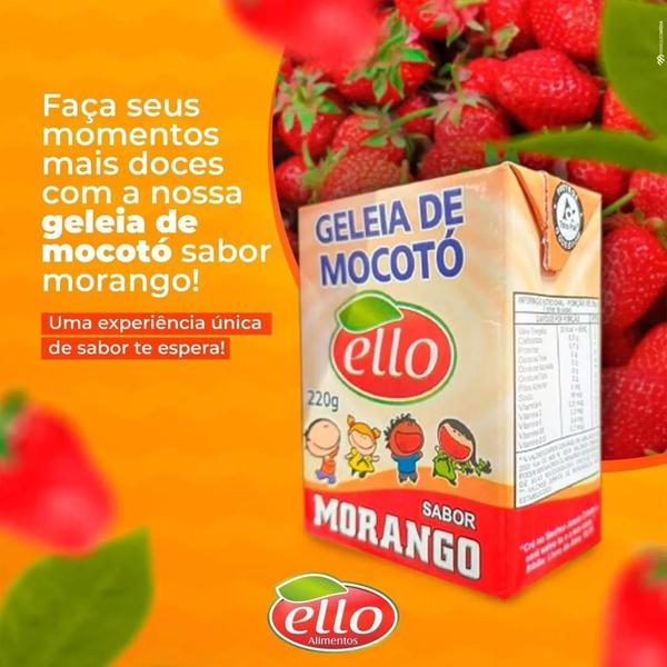 Imagem de Kit 27 Geleia De Mocoto Sabor Morango Ello 220g