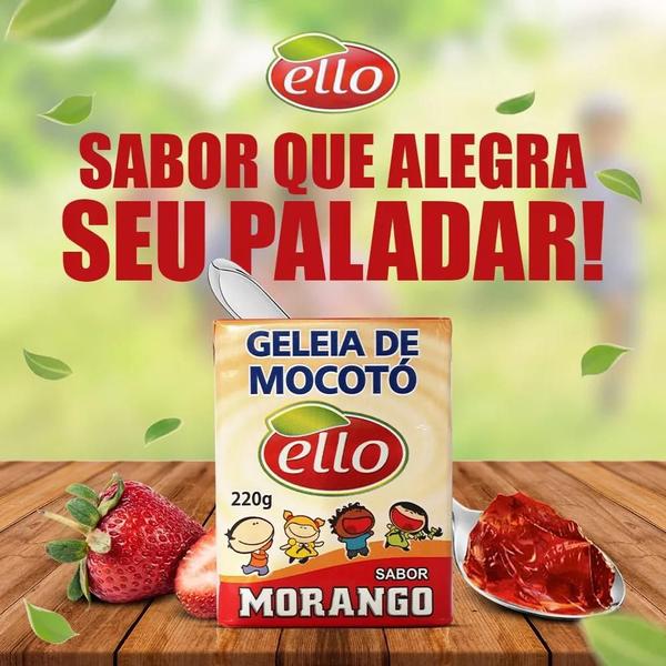 Imagem de Kit 27 Geleia De Mocoto Sabor Morango Ello 220g