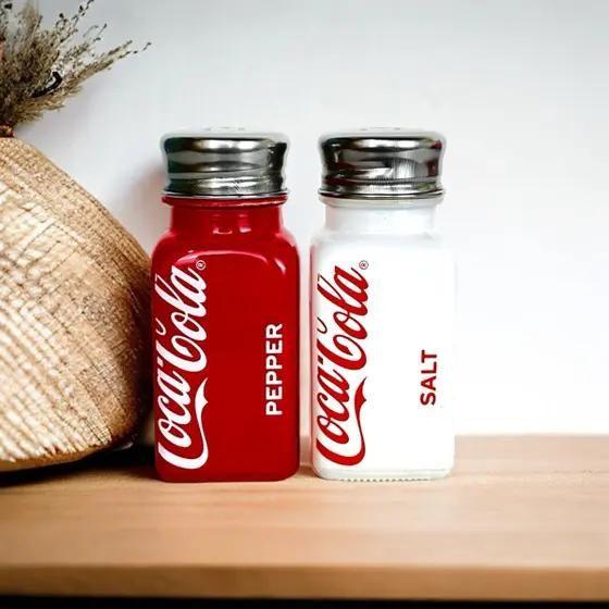 Imagem de Kit 2pçs Saleiro e Pimenteiro Coca-Cola 80ml