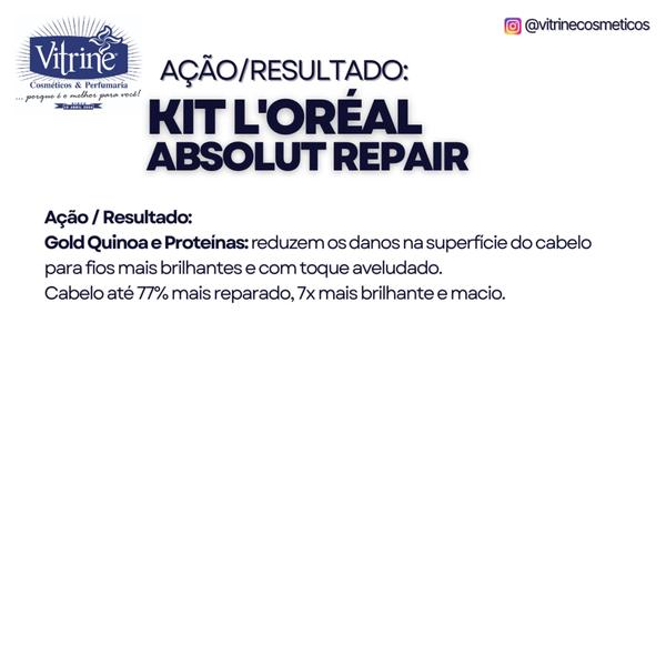 Imagem de Kit 2un Absolut Repair L'oréal Paris Professionnel Fracionados Em 100gr e 120ml