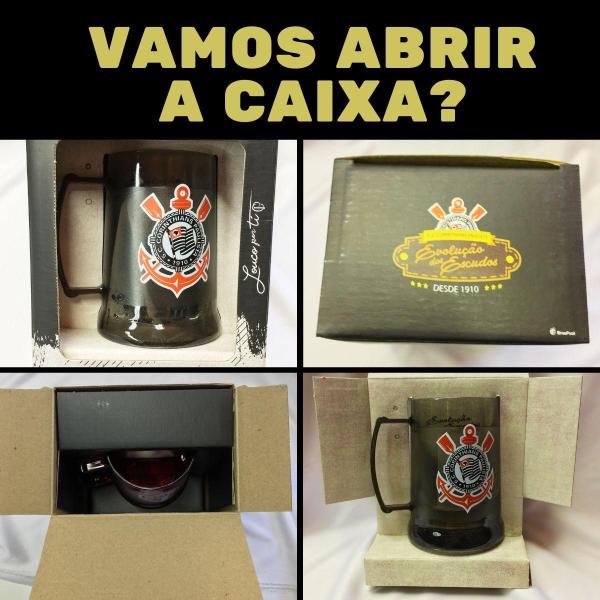 Imagem de Kit 2Un Caneca Copo Preto Gel 300Ml Isolante Térmico Chopp