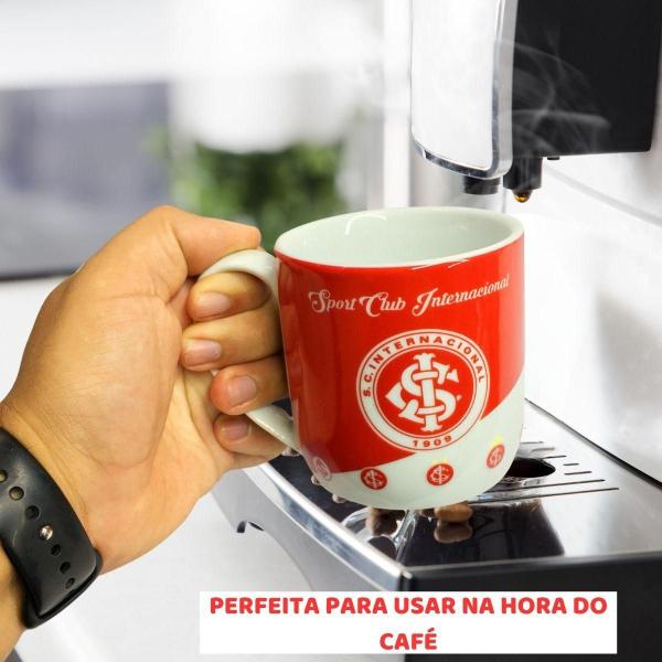 Imagem de Kit 2Un Caneca Xícara Porcelana Reforçada 300Ml Vermelha