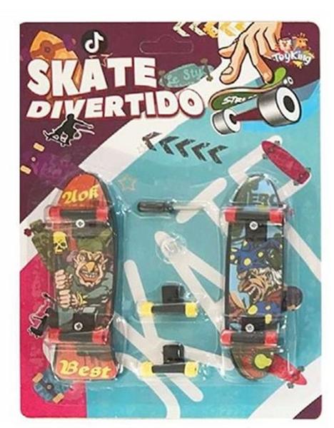 Imagem de Kit 2Un Mini Skate De Dedo Divertido C/Acessórios  Toy King