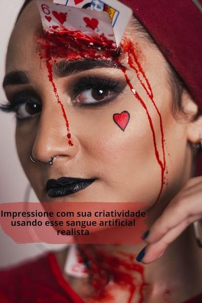 Imagem de Kit 2un Sangue Falso Artificial Festa Halloween Maquiagem