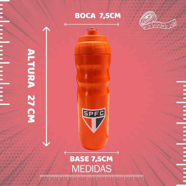 Imagem de Kit 2Un Squeeze Top Térmica 550ml Garrafa Vermelha Academia Esporte Água Time São Paulo Oficial