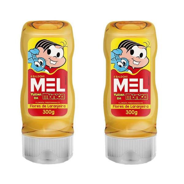 Kit 2uni Mel Turma da Mônica Laranjeira 300gr - Baldoni Imagem de Kit 2uni Mel Turma da Mônica Laranjeira 300gr - Baldoni