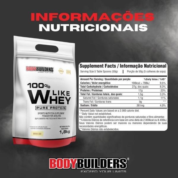 Imagem de KIT 2x 100% Like Whey 1.8kg + Coqueteleira