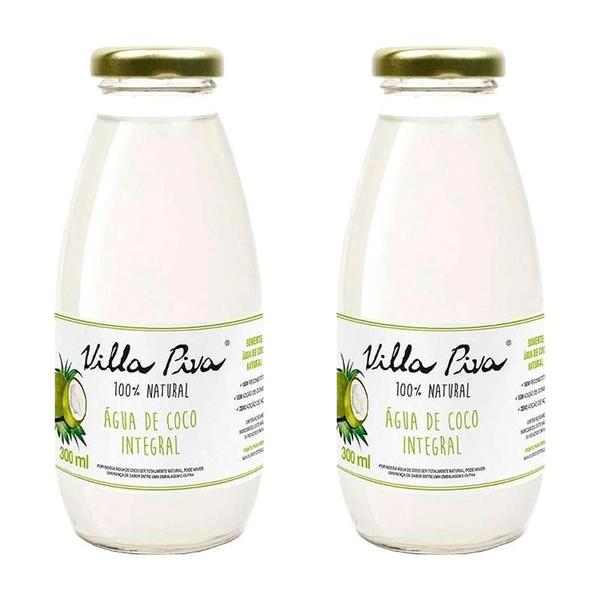 Kit 2X: Água De Coco Natural Villa Piva 300Ml Imagem de Kit 2X: Água De Coco Natural Villa Piva 300Ml