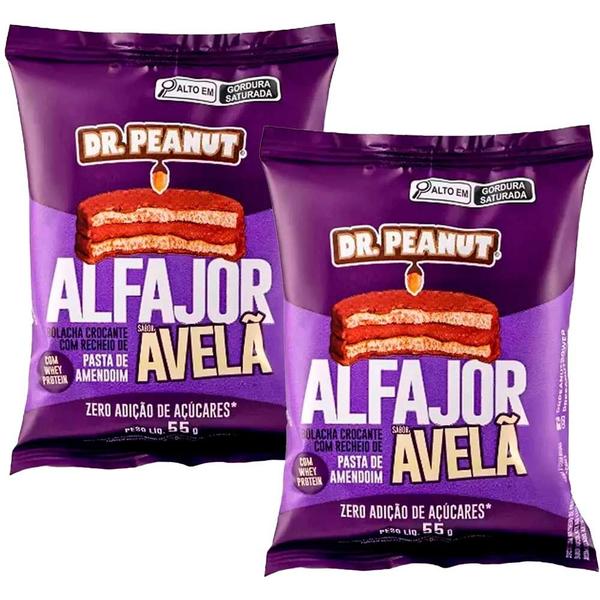 Imagem de Kit 2x Alfajor Com Whey Protein - 55g cada - Todos Sabores - Dr Peanut