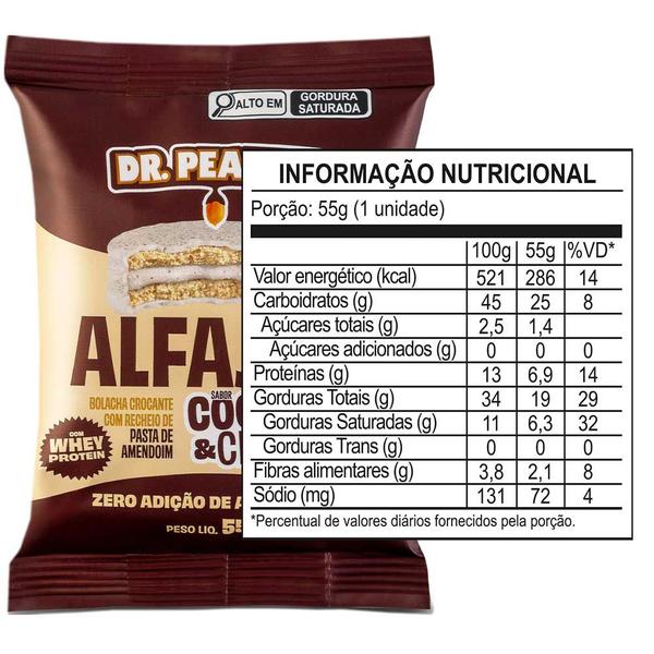 Imagem de Kit 2x Alfajor Com Whey Protein - 55g cada - Todos Sabores - Dr Peanut