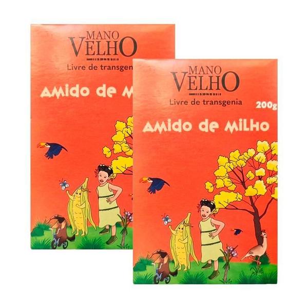 Kit 2X: Amido De Milho Não Transgênico Mano Velho 200G Imagem de Kit 2X: Amido De Milho Não Transgênico Mano Velho 200G