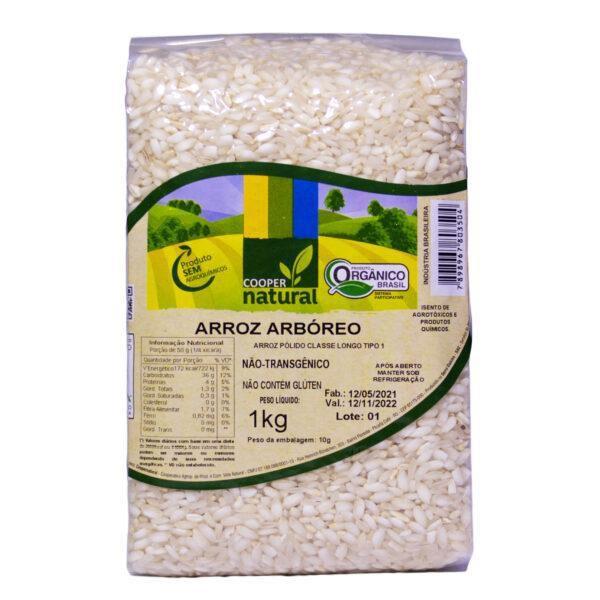 Imagem de Kit 2X: Arroz Arbóreo Polido Orgânico Coopernatural 1Kg