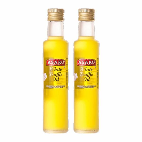 Kit 2X: Azeite Extra Virgem Italiano Trufa Branca Asaro 250ml Imagem de Kit 2X: Azeite Extra Virgem Italiano Trufa Branca Asaro 250ml