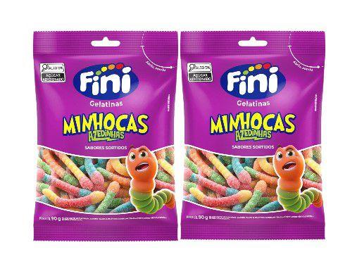 Kit 2x Bala Fini Minhocas Cítricas 90g - Cimed - Sistema Imagem de Kit 2x Bala Fini Minhocas Cítricas 90g - Cimed