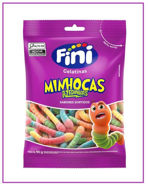 Kit 2x Bala Fini Minhocas Cítricas 90g - Cimed - Sistema Imagem de Kit 2x Bala Fini Minhocas Cítricas 90g - Cimed