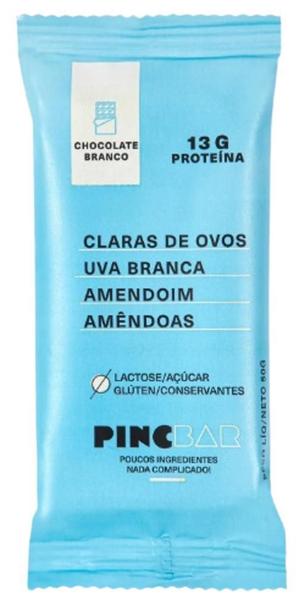Kit 2X: Barra Proteína Chocolate Branco Sem Açúcar Pincbar Imagem de Kit 2X: Barra Proteína Chocolate Branco Sem Açúcar Pincbar