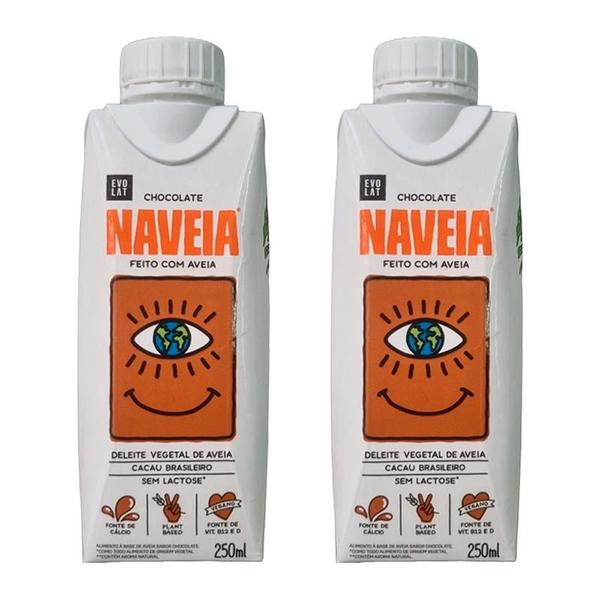 Kit 2X: Bebida Vegetal de Aveia Chocolate Naveia 250ml Imagem de Kit 2X: Bebida Vegetal de Aveia Chocolate Naveia 250ml
