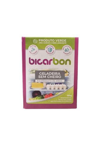 Imagem de Kit 2X: Bicarbonato Sódio Geladeira Sem Cheiro Bicarbon 450G