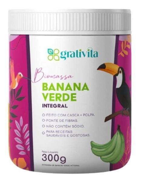 Imagem de Kit 2X: Biomassa De Banana Verde Integral Grativita 300G