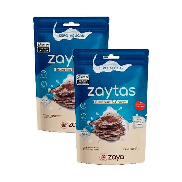 Imagem de Kit 2X: Biscoito Zaytas Brownies & Cream Sem Glúten Zaya 40G