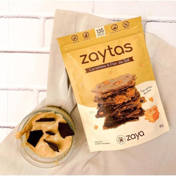 Imagem de Kit 2X: Biscoito Zaytas Caramelo Sem Glúten Zaya 80G