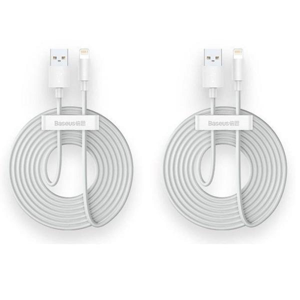 Imagem de Kit 2x Cabos Usb Dados 1.5m Baseus 2.4a Para  i Phone X 11 12 13 14