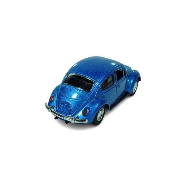 Imagem de Kit 2x Carrinho de Coleção Fusca Azul - AP TOYS