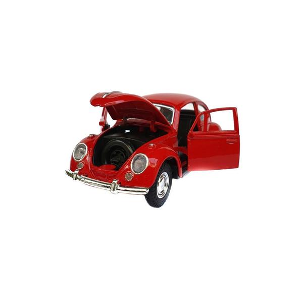 Imagem de Kit 2x Carrinho de Coleção Fusca Vermelho - AP TOYS