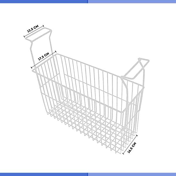 Imagem de Kit 2x Cesto Organizador + 2x Separador Freezer Horizontal