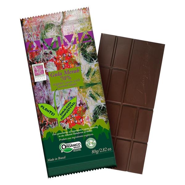 Kit 2X: Chocolate 70% Cacau Orgânico Gula Merah Amma 80G - Amma Chocolate Imagem de Kit 2X: Chocolate 70% Cacau Orgânico Gula Merah Amma 80G