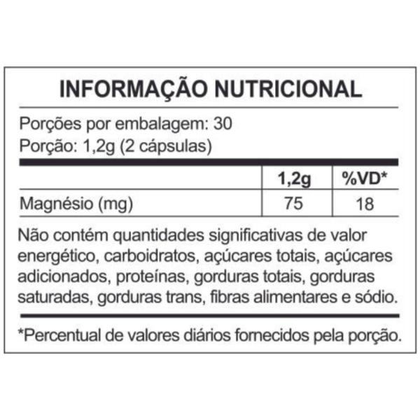 Imagem de Kit 2x Cloreto De Magnésio P.a. 500mg Meissen Vegano 120 Cápsulas Vegetais Cada