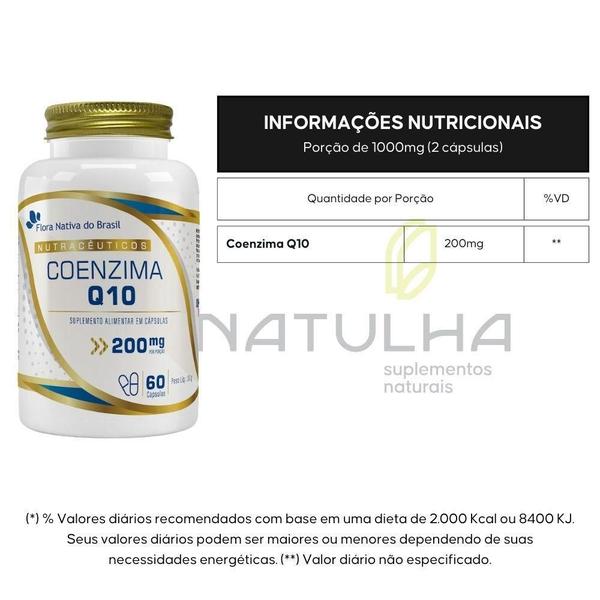 Imagem de Kit 2X Coenzima Q10 200Mg 60 Cápsulas - Flora Nativa