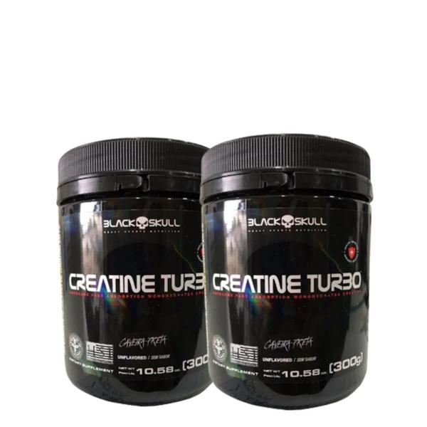 Imagem de Kit 2x Creatina Caveira Preta (600g) - Black Skull