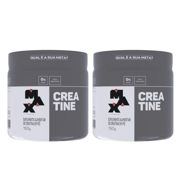 Kit 2x Creatina Monohidratada Pura 150g - Max Titanium Imagem de Kit 2x Creatina Monohidratada Pura 150g - Max Titanium
