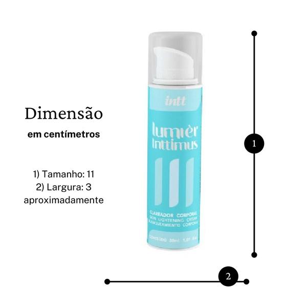 Imagem de Kit 2X Creme Clareador Intimo Uniformiza O Tom Da Pele 30Ml