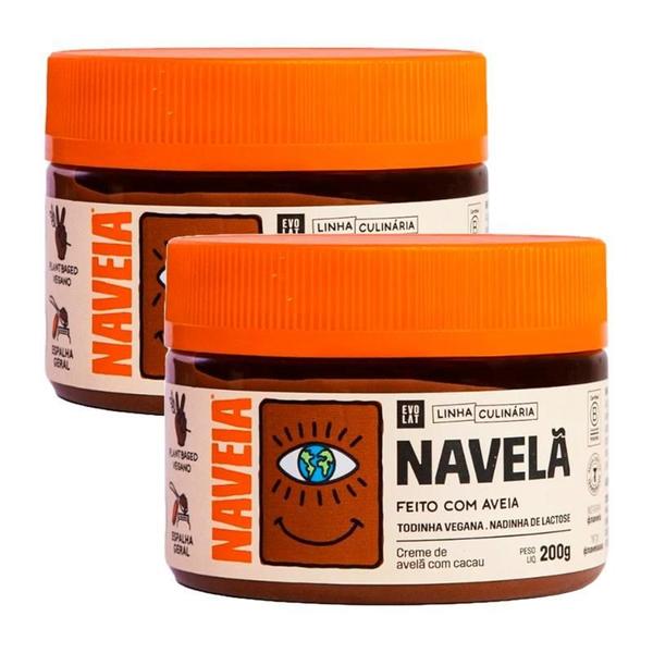 Imagem de Kit 2X: Creme De Avelã Com Cacau Navelã Naveia 200G