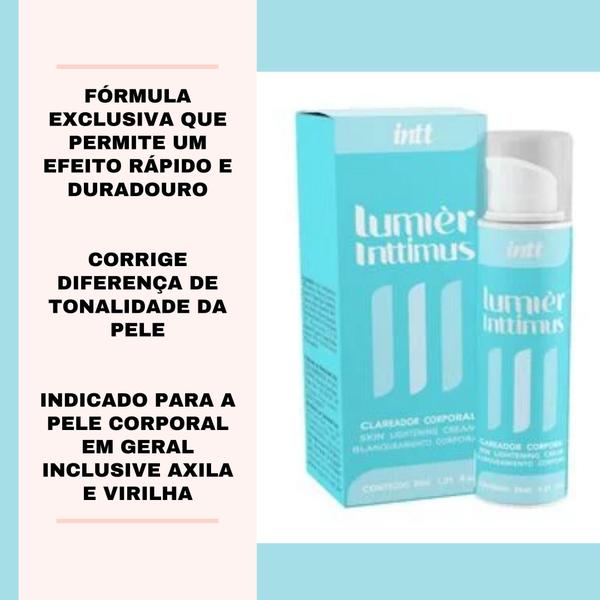 Imagem de Kit 2X Creme Para Clarear Virilha E Axila Lumier Intt 30Ml